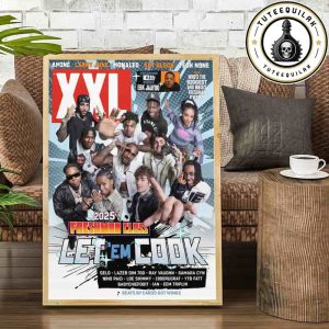 2025 XXL Freshman Cover Let Em Cook Class Featuring EBK Jaaybo Rising Hip-Hop Stars Home Decor Poster Canvas