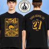 Coldplay Miami Music Of The Spheres Tour Dated List 2025 Venue Tee At Hard Rock Stadium On July 26-27 2025 Two Sided T-Shirt