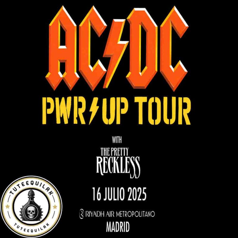 ACDC PWR UP Tour 2025 In Madrid Spain On July 12 At Estadio Riyadh Air Metropolitano
