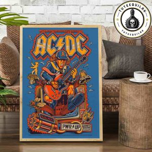 AC/DC PWR/UP World Tour 2025 Exclusive Concert Poster In Berlin Germany At Olympiastadion On June 30 Home Decor Poster Canvas