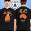 AC/DC PWR/UP World Tour 2025 Venue Tee In Warsaw Poland On July 4 At PGE Narodowy Merchandise Two Sided Unisex T-Shirt