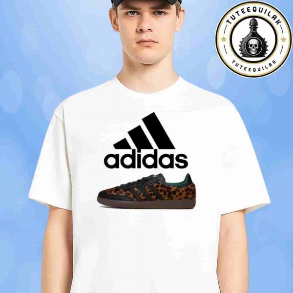 Adidas Originals Samba OG Black Green Leopard Sneaker T-Shirt