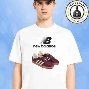 Adidas Originals Samba OG Maroon Gold Metallic Sneaker T-Shirt