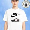 Air Jordan 1 Low GS Summit White Varsity Red Sneaker T-Shirt
