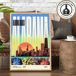 Alabama Shakes Concert Poster Night 1 In Chicago Illinois On July 15 2025 At The Salt Shed Outdoors Home Decor Poster Canvas