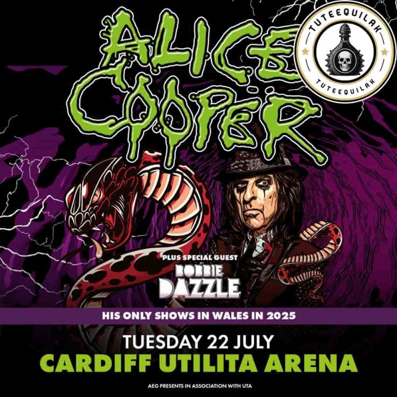 Alice Cooper Cardiff 2025 July 22 at Utilita Arena Tickets Setlist Theatrical Rock Spectacle