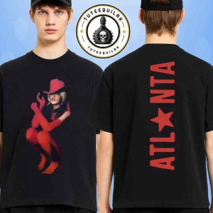Beyonce Atlanta 2025 Cowboy Carter World Tour Exclusive Tee Red Western On July 12 2025 At Mercedes-Benz Stadium Merchandise Two Sided T-Shirt