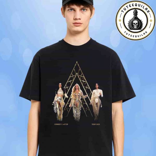Beyonce Cowboy Carter Tour 2025 Merch Legacy Black Unisex T-Shirt