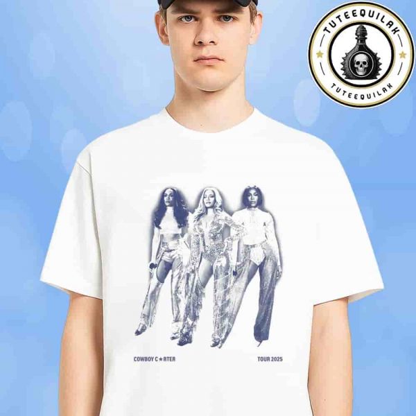 Beyonce Cowboy Carter Tour 2025 Merch Legacy White Unisex T-Shirt