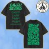 Billy Strings Australia And New Zealand Exclusive Tee Tour 2025 Merch Monster Mouth By Logan Fox Washed T-Shirt
