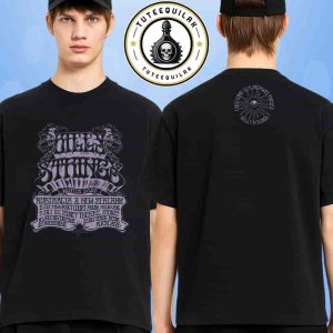 Billy Strings Australia And New Zealand Exclusive Tee Tour 2025 Merch Purple Gothic By Logan Fox Two Sided T-Shirt