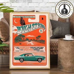 Billy Strings Australia And New Zealand Tour Dated List 2025 Home Decor Poster Canvas