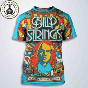 Billy Strings Concert Poster In Melborne Australia On July 16 2025 At Margaret Court Arena All Over Print T-Shirt