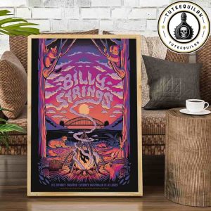 Billy Strings Sydney 2025 Australia Tour On July 17 2025 At ICC Sydney Theatre Home Decor Poster Canvas