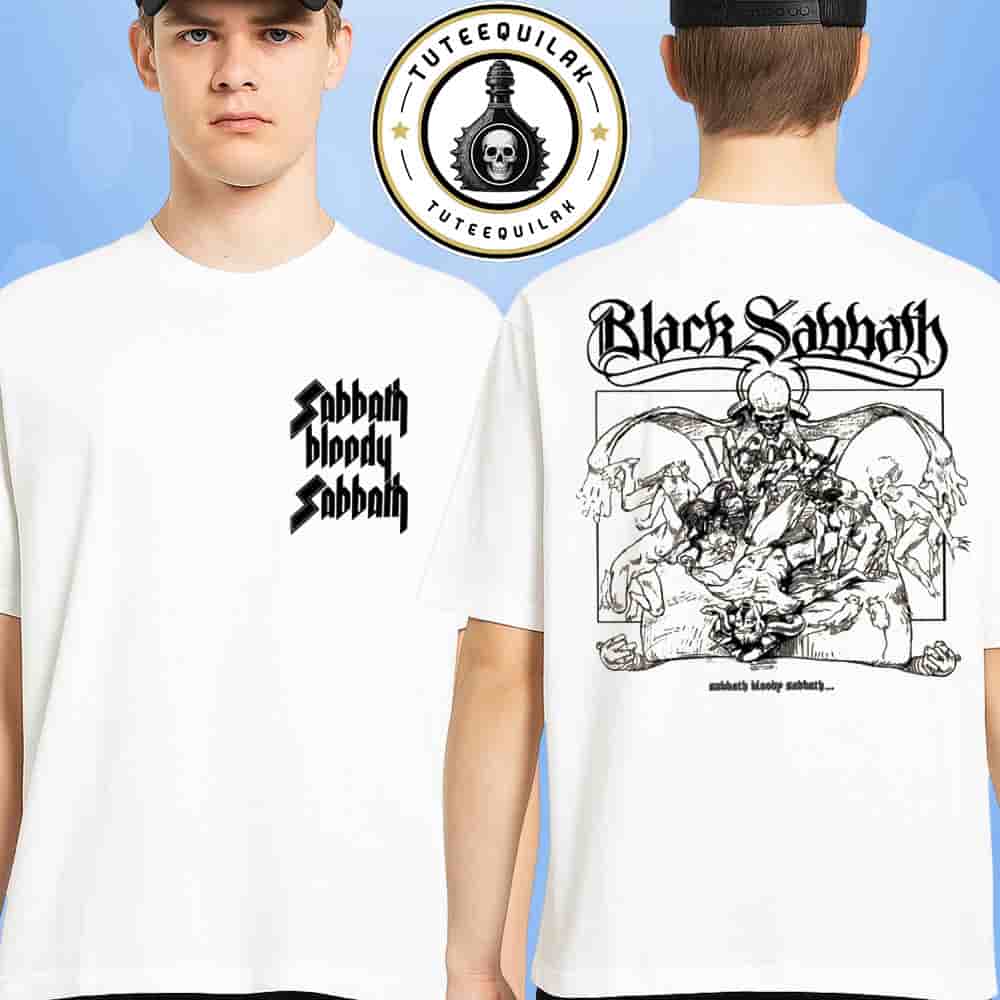 Black Sabbath Bloody Sabbath 1973 Vintage Album Cover Merchandise Unisex T-Shirt Black Sabbath Bloody Sabbath 1973 Vintage Album Cover Merchandise Unisex T-Shirt