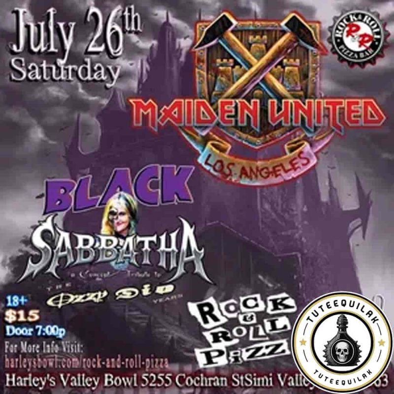 Black Sabbatha And Maiden United Live at Rock and Roll Pizza Harley’s July 26 2025 The Ultimate Cleveland Tribute Night Guide