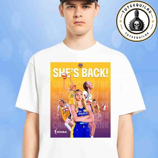 Cameron Brink Los Angeles Sparks WNBA She’s Back 2025 Unisex T-Shirt