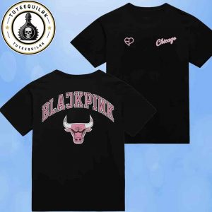 Chicago Bulls Mitchell And Ness x BLACKPINK Limited Black Edition Tee 2025 Merchandise Two Sided T-Shirt