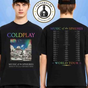Coldplay Madison 2025 Music Of The Spheres World Tour Venue Tee At Camp Randall Stadium On July 19 2025 Merch Two Sided T-Shirt