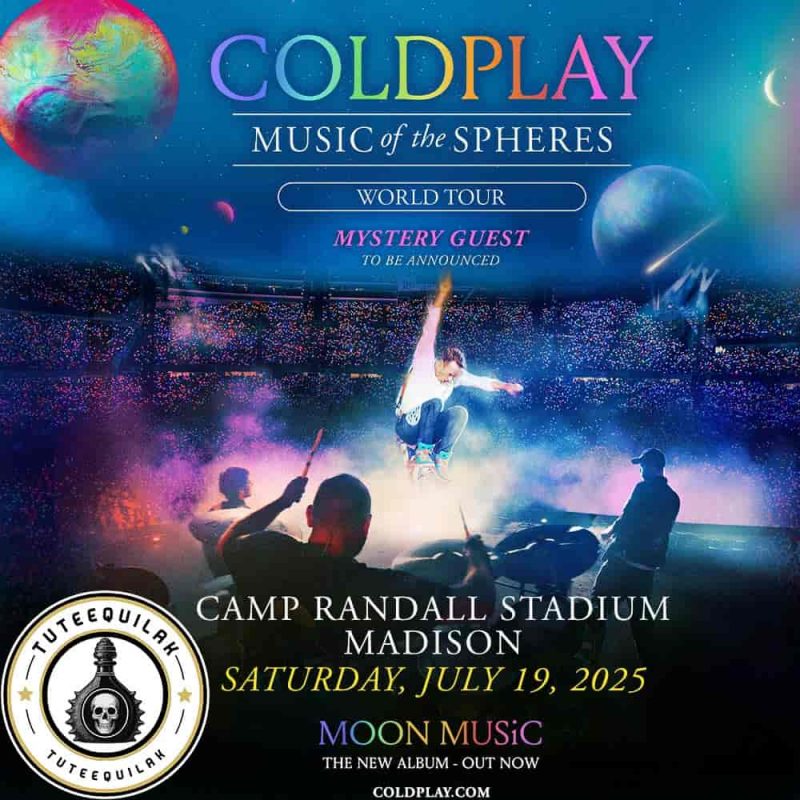 Coldplay Madison WI 2025 On July 19 Tour Setlist Camp Randall Venue Tips