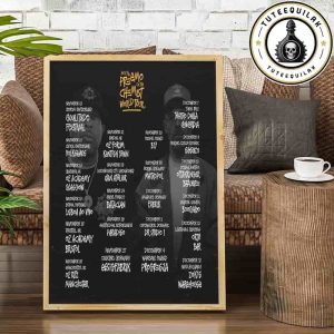 DJ PREMIER x The Alchemist He’s The Preemo I’m The Chemist World Tour Dated List 2025 Home Decor Poster Canvas