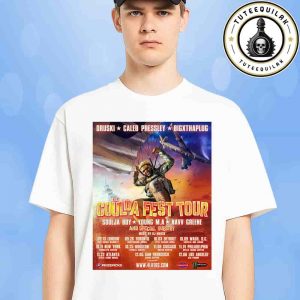 DRUSKI X Caleb Pressley X Bigxthaplug The Coulda Fest Tour North America Dated List 2025 Music By DJ Marc B Merch Unisex T-Shirt