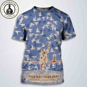 Dave Matthews Band Gilford 2025 Live Concert At Bank Of New Hamsphire Pavilion On July 23 2025 All Over Print T-Shirt