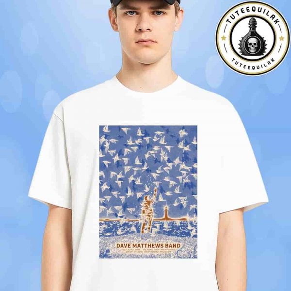 Dave Matthews Band Gilford 2025 Live Concert At Bank Of New Hamsphire Pavilion On July 23 2025 Unisex T-Shirt
