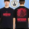 Dayseeker Creature In The Black Night Album 2025 Exclusive Merch Forest Green Faded Flower Tee Two Sided T-Shirt