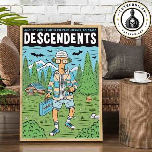 Descendents Denver 2025 Punk In The Park Concert Poster In Denver CO On July 19 2025 Home Decor Poster Canvas