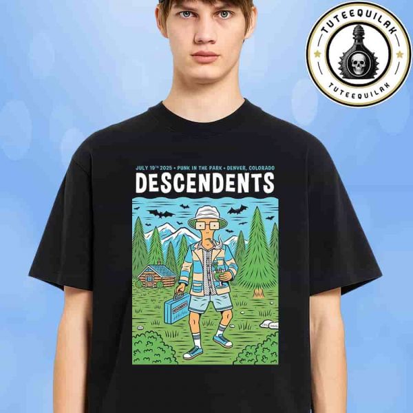 Descendents Denver 2025 Punk In The Park Concert Poster In Denver CO On July 19 2025 Merchandise Unisex T-Shirt