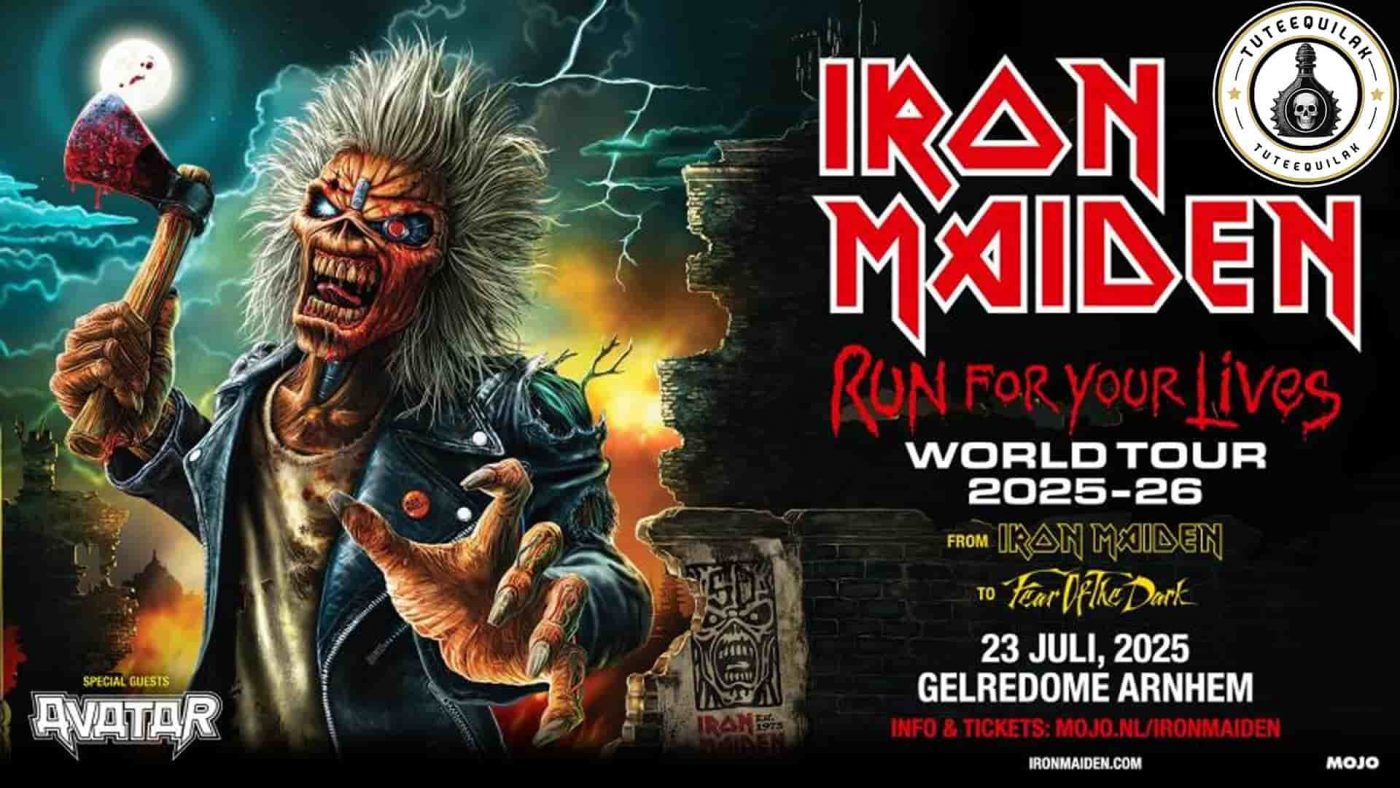 Experience Iron Maiden Live in Arnhem Run For Your Lives World Tour 2025 – 50th Anniversary Tour at GelreDome