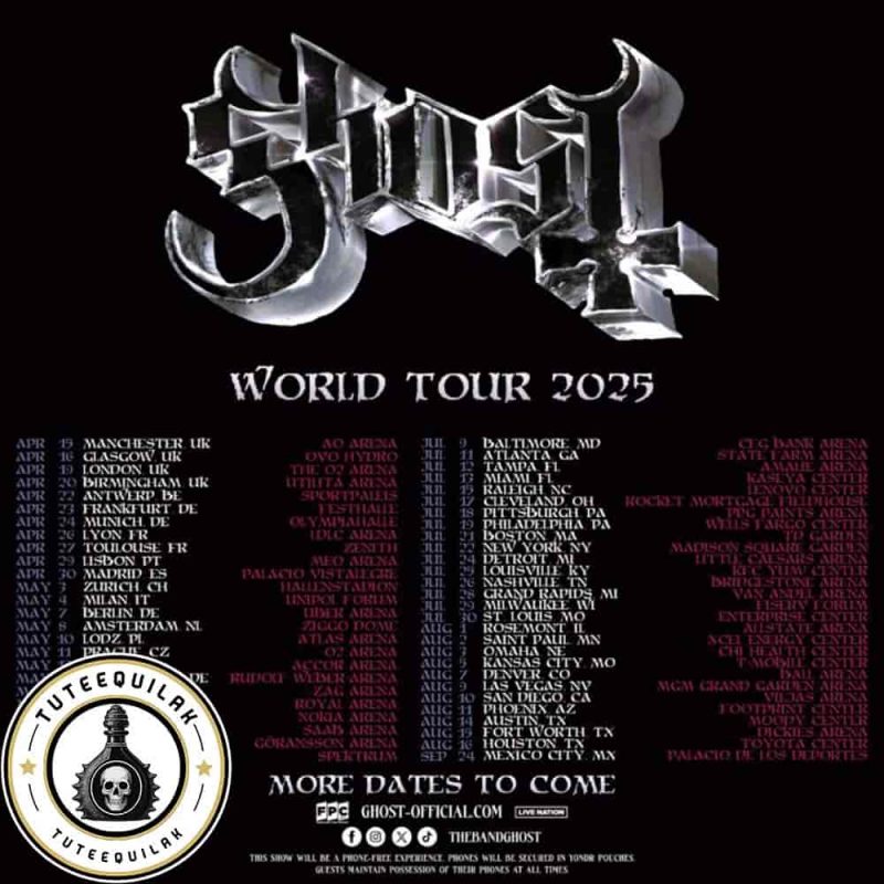 Ghost Band Skeletour World Tour 2025 Boston – Full Guide to the July 21 Concert at TD Garden
