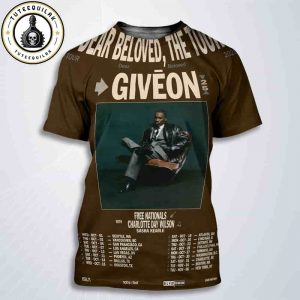 Giveon Dear Beloved Tour Dated List 2025 All Over Print T-Shirt