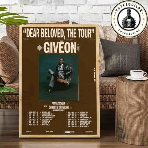 Giveon Dear Beloved Tour Dated List 2025 Home Decor Poster Canvas