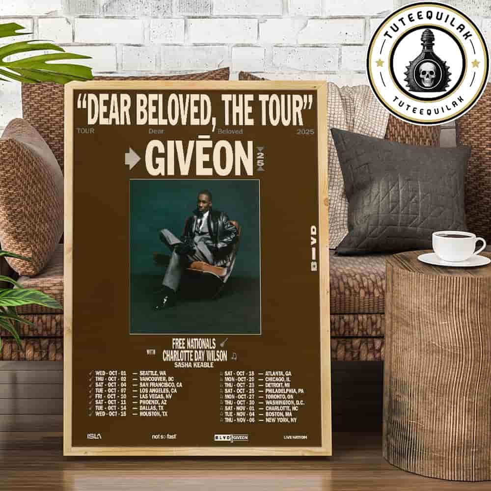 Giveon Dear Beloved Tour Dated List 2025 Home Decor Poster Canvas Giveon Dear Beloved Tour Dated List 2025 Home Decor Poster Canvas