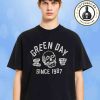 Green Day Cheetah Logo Tee Classic Black Punk Rock Merchandise Unisex T-Shirt