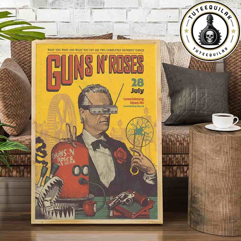 Guns N Roses Concert Poster In Luxembourg On July 28 2025 At Luxembourg Open Air Home Decor Poster Canvas Guns N Roses Concert Poster In Luxembourg On July 28 2025 At Luxembourg Open Air Home Decor Poster Canvas