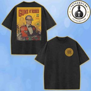 Guns N Roses Exclusive Tee In Luxembourg On July 28 2025 At Luxembourg Open Air Washed T-Shirt