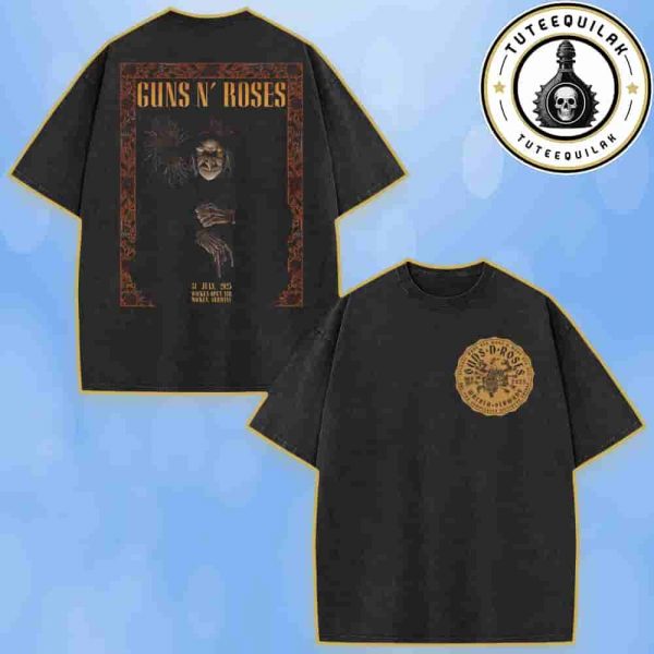 Guns N Roses Exclusive Tee In Wacken Germany On July 31 2025 At Wacken Open Air Washed T-Shirt