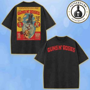 Guns N Roses No One Escapes This Show In Budapest Hungary On July 15 2025 At Ferenc Puskas Stadium One Night Only Rock Merch Washed T-Shirt