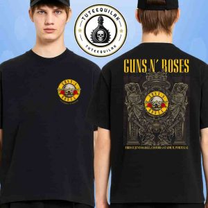Guns N Roses Venue Tee In Portugal At Coimbra Stadium On June 6 2025 Merchandise Two Sided Unisex T-Shirt