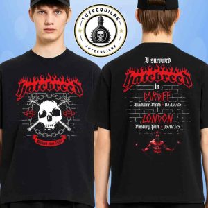 Hatebreed Concert 2025 Venue Tee In Cardiff On Blackweir Fields On Jul 3 And In London On Jul 6 At Finsbury Park Merchandise Two Sided Unisex T-Shirt