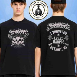 Hatebreed Detroit 2025 Summer Slaughter Tour Venue Tee At Harpos On July 26 Merch Two Sided T-Shirt