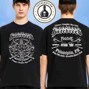 Hatebreed Philadelphia 2025 Summer Slaughter Tour Venue Tee At Franklin Music Hall On July 20 Merch Two Sided T-Shirt
