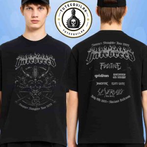 Hatebreed Sayreville 2025 Summer Slaughter Tour Venue Tee At Starland Ballroom On July 19 Merch Two Sided T-Shirt