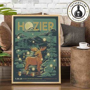 Hozier Concert Poster In Commerce City CO On July 20 2025 At Dick’s Sporting Goods Park Home Decor Poster Canvas