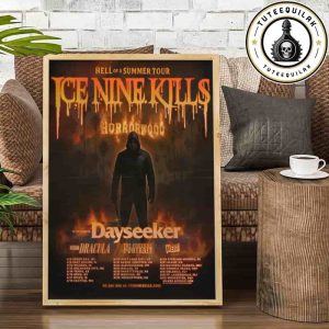 Ice Nine Kills Hell Of A Summer Tour Dated List 2025 Horrorwood Home Decor Poster Canvas