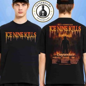 Ice Nine Kills Hell Of A Summer Tour Dated List 2025 Horrorwood Merch Two Sided T-Shirt