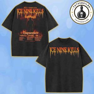 Ice Nine Kills Hell Of A Summer Tour Dated List 2025 Horrorwood Merch Washed T-Shirt